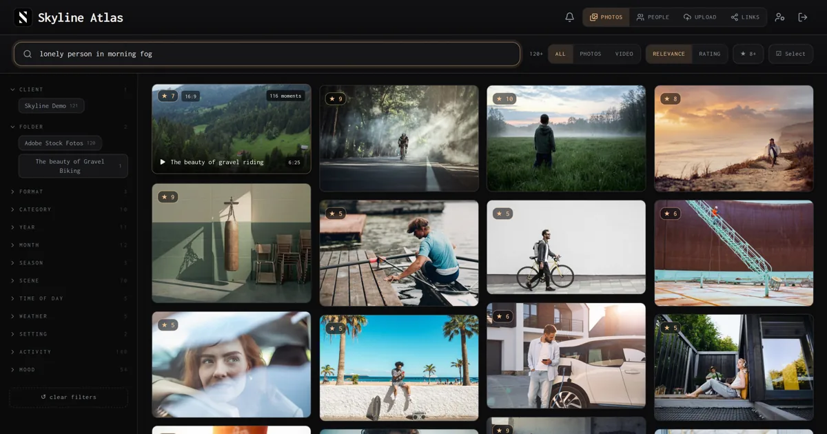 Semantische Suche über 44.000 Fotos auf Gratis-Postgres