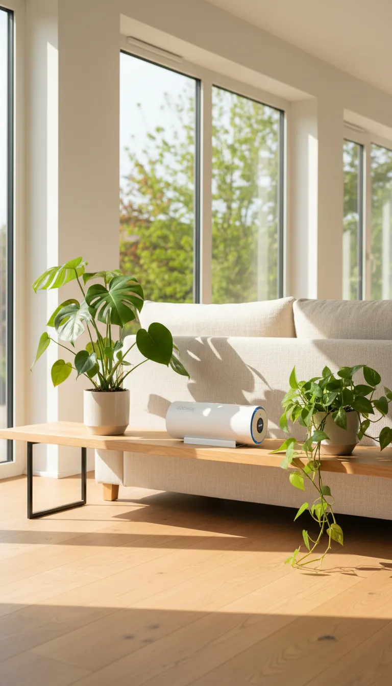 AI product photo — living room environment