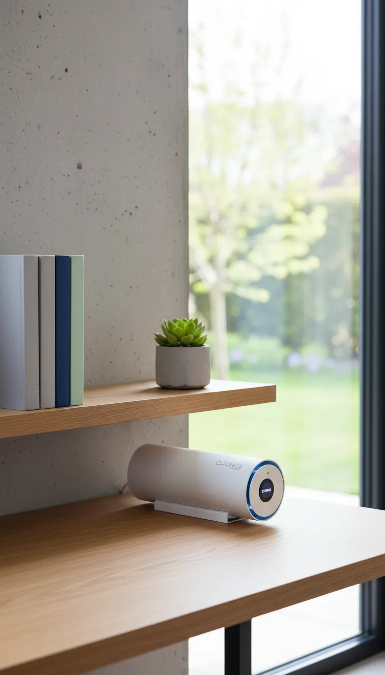 AI product photo — office shelf environment